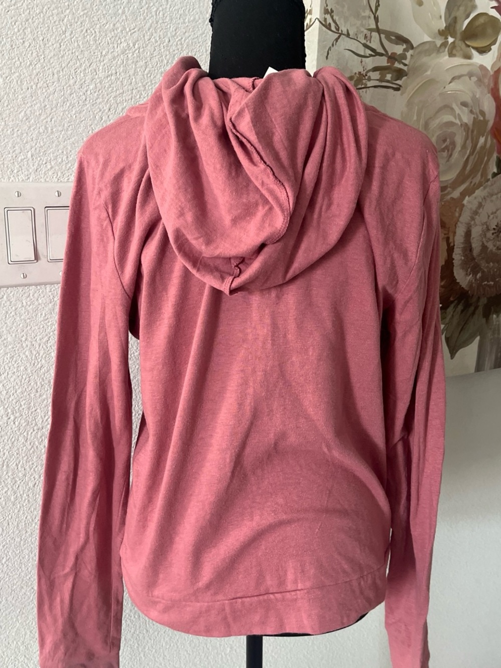 PINK Victoria's Secret Rose Zip-Up Logo Hoodie - Picture 3 of 4
